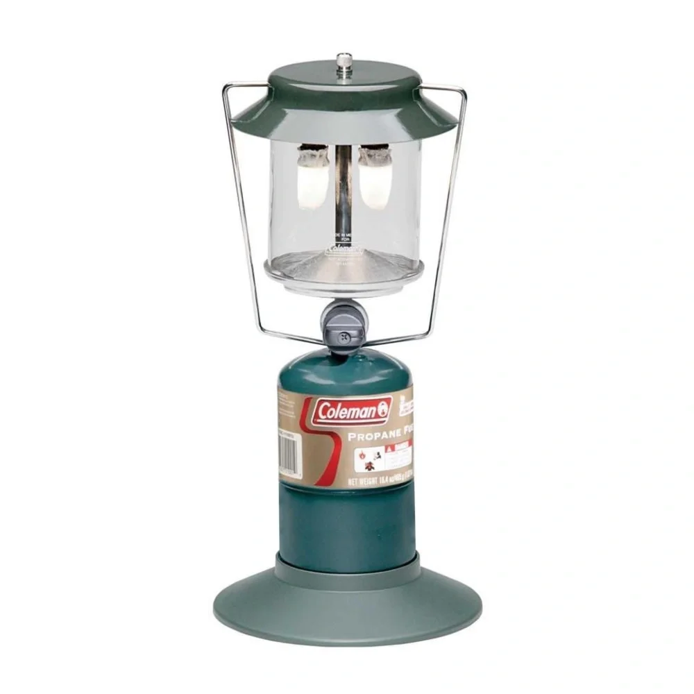 Coleman Portable Propanne Gas Lantern 1000 Lumens, 2 Mantles